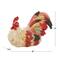 15" Red Ceramic Farmhouse Bird Garden Sculpture